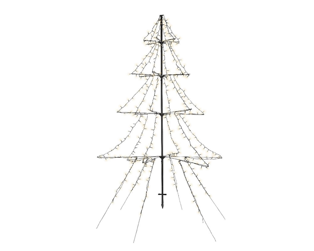 Lumineo kerstboom vorm led buitenverlichting 200
