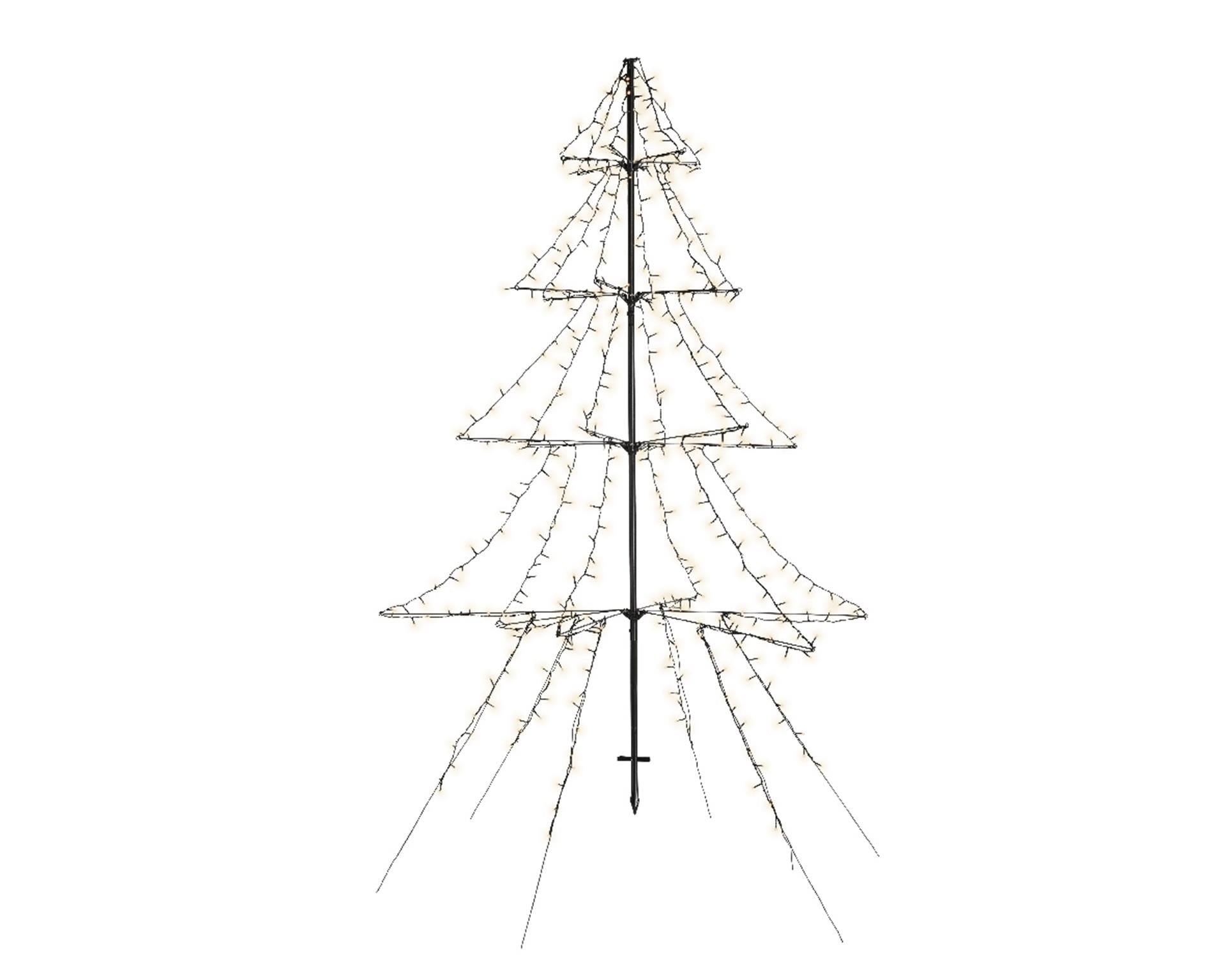 Lumineo kerstboom vorm led buitenverlichting 200