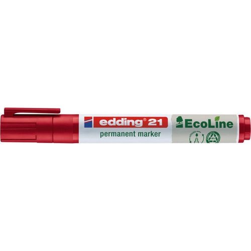 Creativ company permanente marker edding ecoline 21 1,5-3mm rood