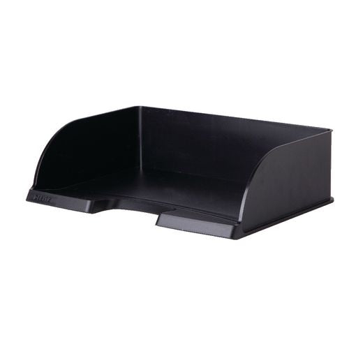 Leitz brievenbakjes 5233 polystyreen a4 zwart landscape stapelbaar
