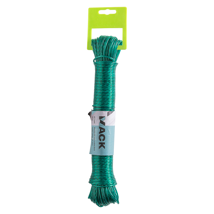 Mack 1069633 - waslijnkoord pp + staal 3mm-20m | 5 stuks