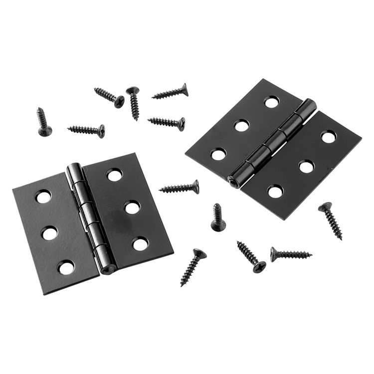Mack 1071166 - 2 vierkante scharnieren zwart h 51 x b 51 mm | 5 stuks