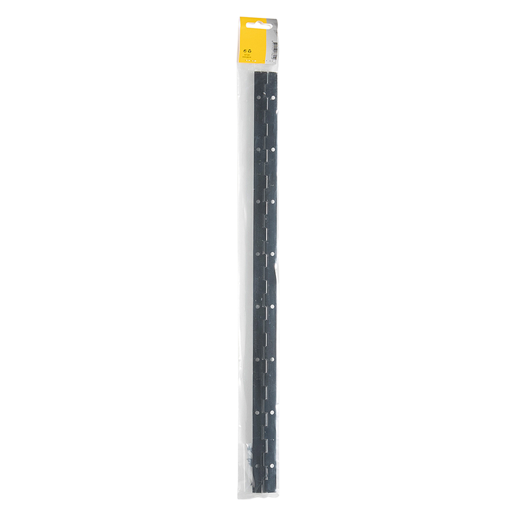 Mack 1071201 - piano scharnier zwart l 48 cm x 28 mm | 6 stuks