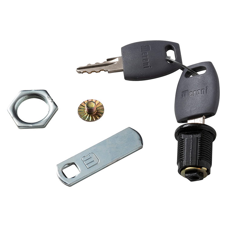 Mack 1071220 - brievenkastslotje zwart 16mm | 5 stuks