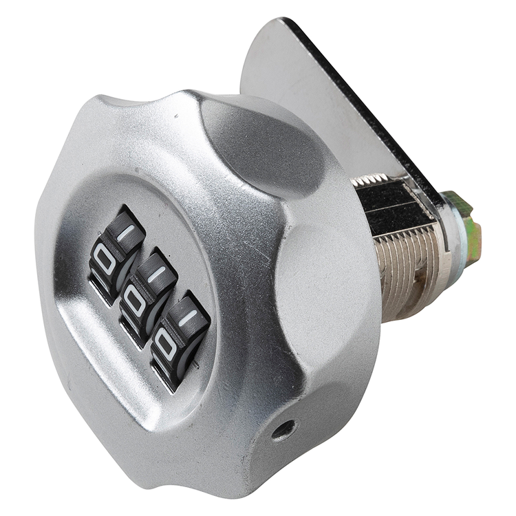 Mack 1071241 - brievenkast cijferslot grijs rond | 3 stuks
