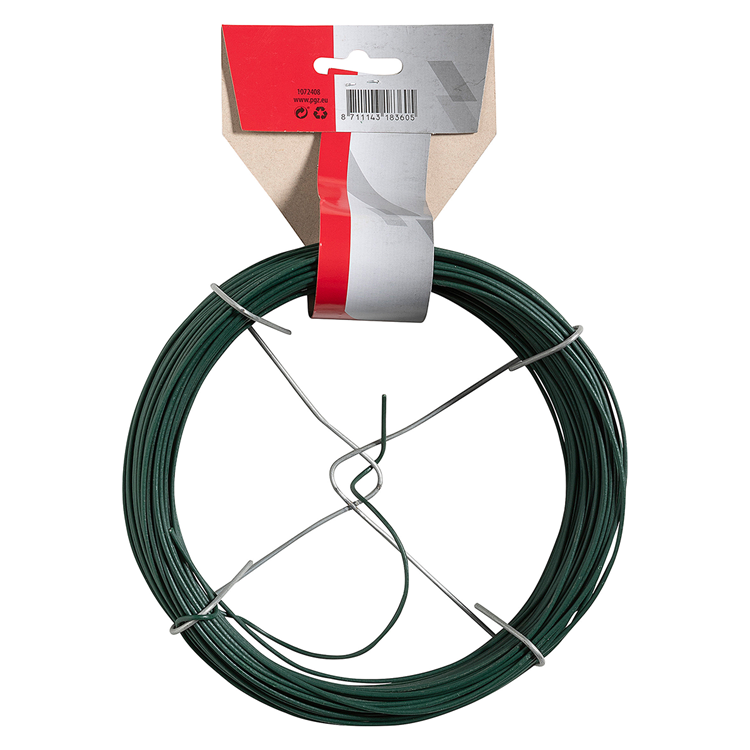 Mack 1072408 - binddraad groen geplast. 1,8mm 50m type 12 | 5 stuks