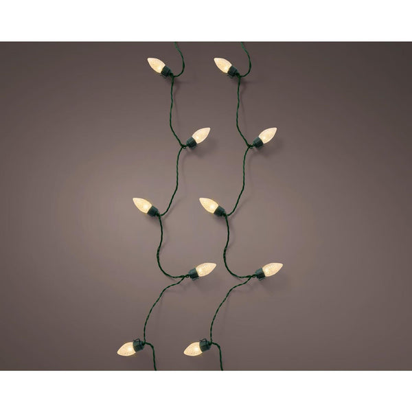 Lumineo led vintage kerstboom verlichtng 8 functie twinkel effect 100led 1980cm groen soft gold