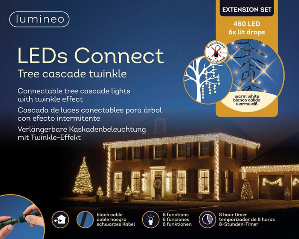 Lumineo led's connect cascade lights koppelset