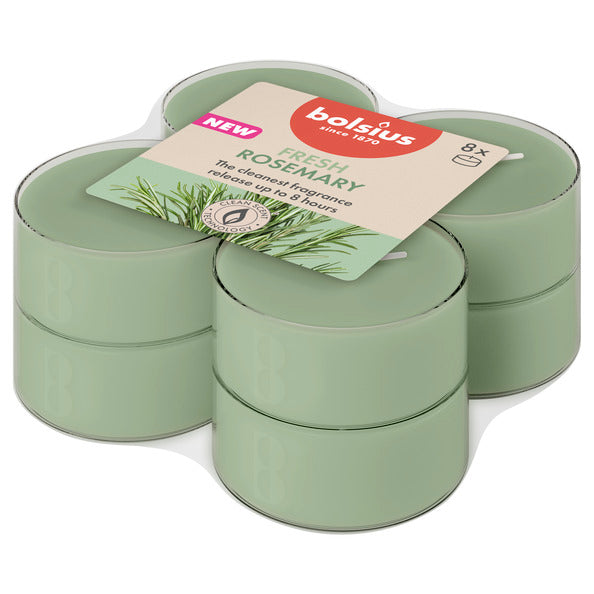 Bolsius maxilichten true scents rosemary ø58x24 mm 8 uur (6x 8 stuks)