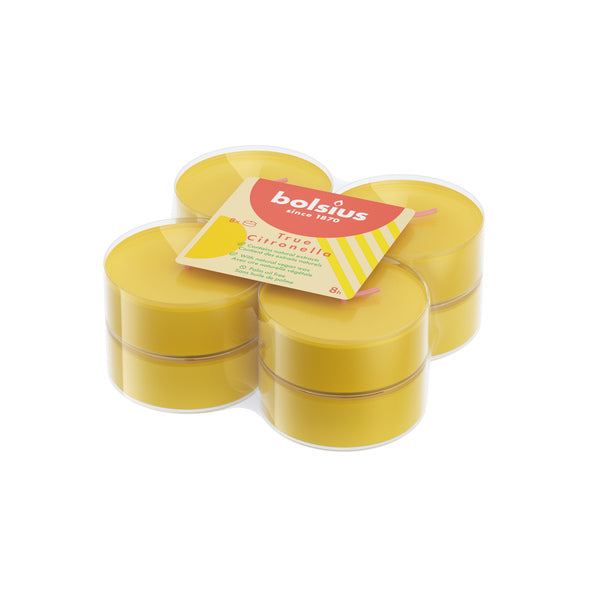 Bolsius geurtheelichten true citronella ø58 mm 8 uur (6x 8 stuks)