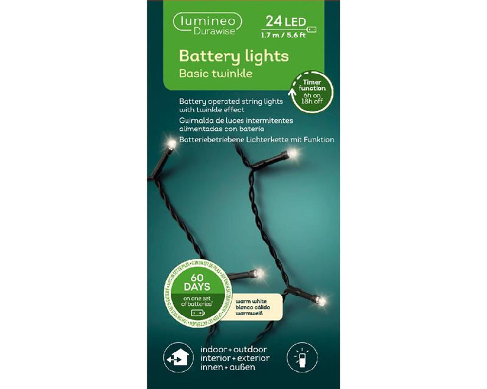 Lumineo durawise basic led lights 24l-170cm warmwit