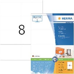 Herma prem. etiketten 105x70 100 vel din a4 800 stuks 4426