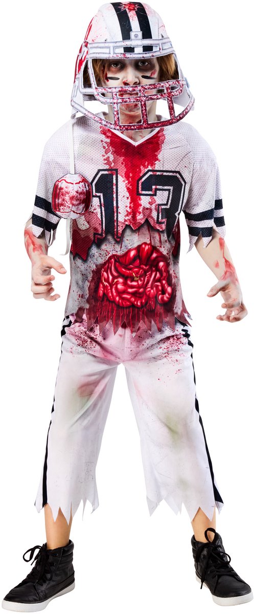 Rubies zombie american footballer kinderkostuum - - maat 11-13 jaar