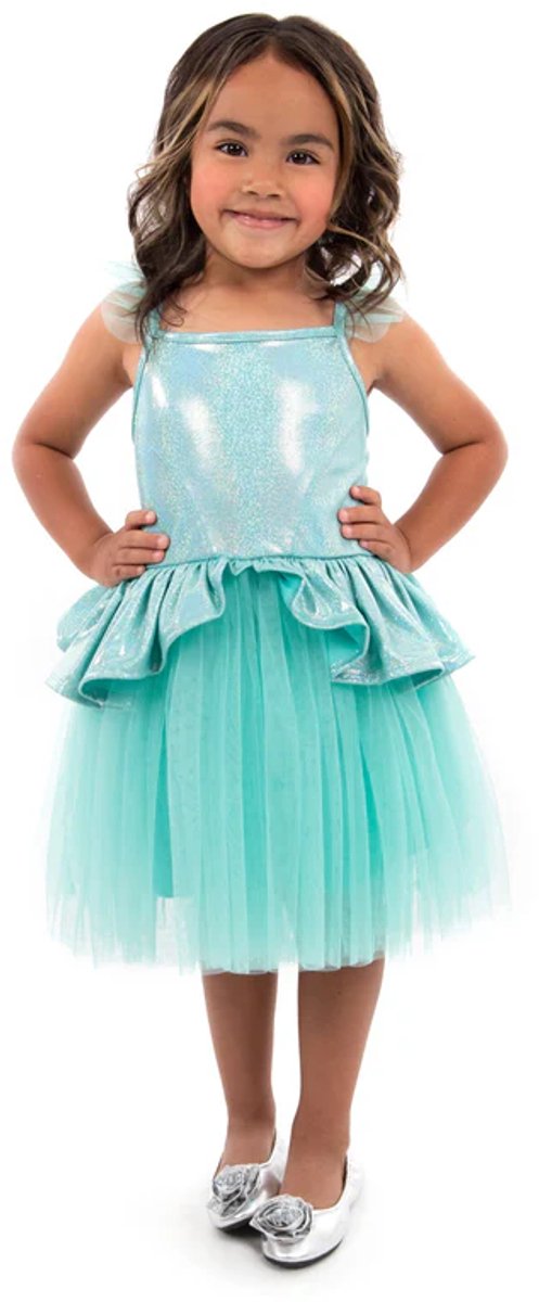 Little adventures - teal tutu jurk – maat m (98-104) 98 104