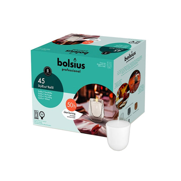 Bolsius styleco navulling ø63x82 mm 50 uur (45 stuks)