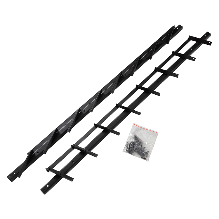 Mack 1074600 - multiflex shutters 96 cm rvs zwart txt gecoat | 2 stuks