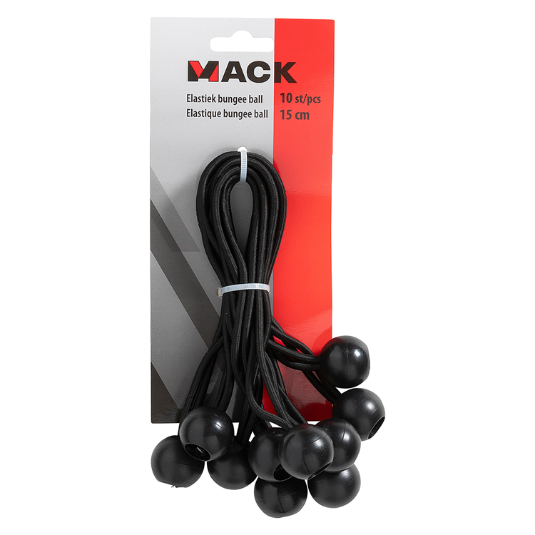 Mack 1072143 - bungee ball 10st koordlengte 30 cm | 8 stuks