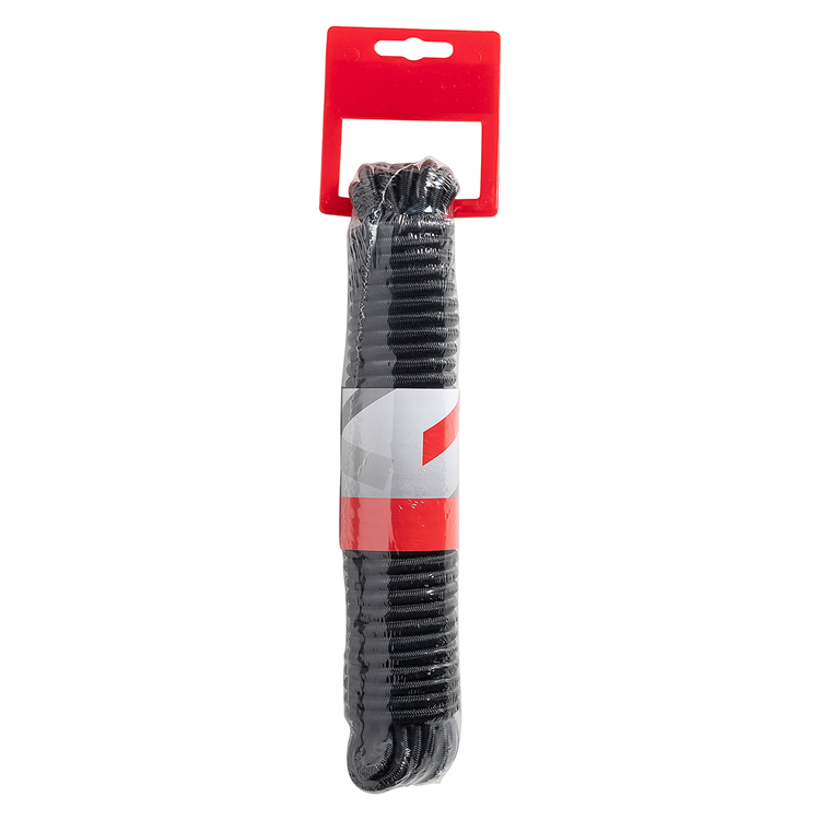 Mack 1072119 - elastiektouw zwart streng 6mm 10m | 5 stuks