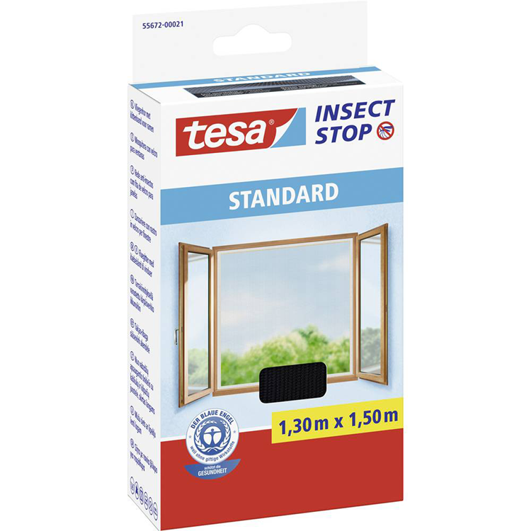 Tesa 1002344 - insect stop vliegenhor 1,3 x 1,5m anthr | 8 stuks