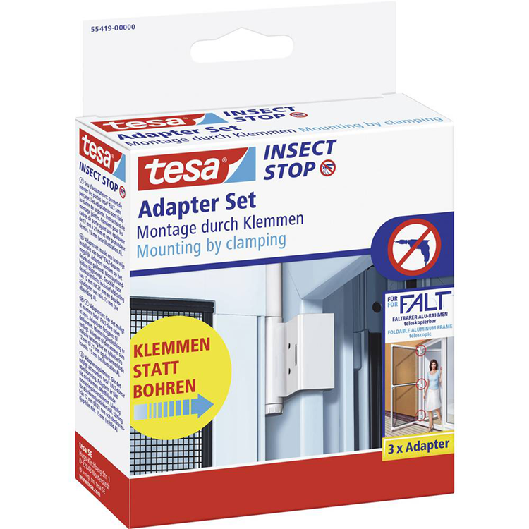 Tesa 1074282 - adapter falt door system white | 1 stuks