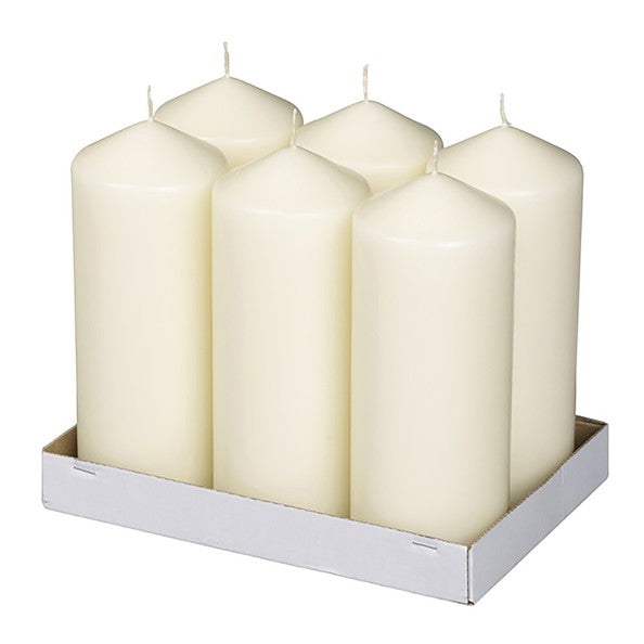 Bolsius stompkaars ivoor ø78x198 mm 96 uur (6 stuks)