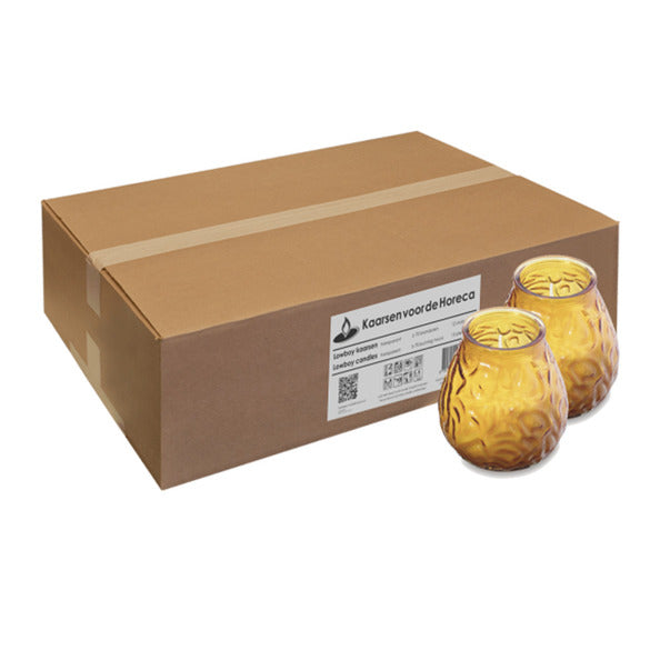 Bolsius lowboy amber ø95x105 mm 70 uur (12 stuks)