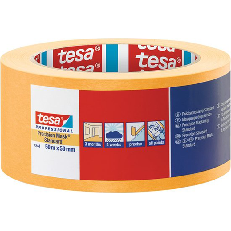 Tesa professional 1075563 - 4344 prec mask stand 50m x50mm | 3 stuks