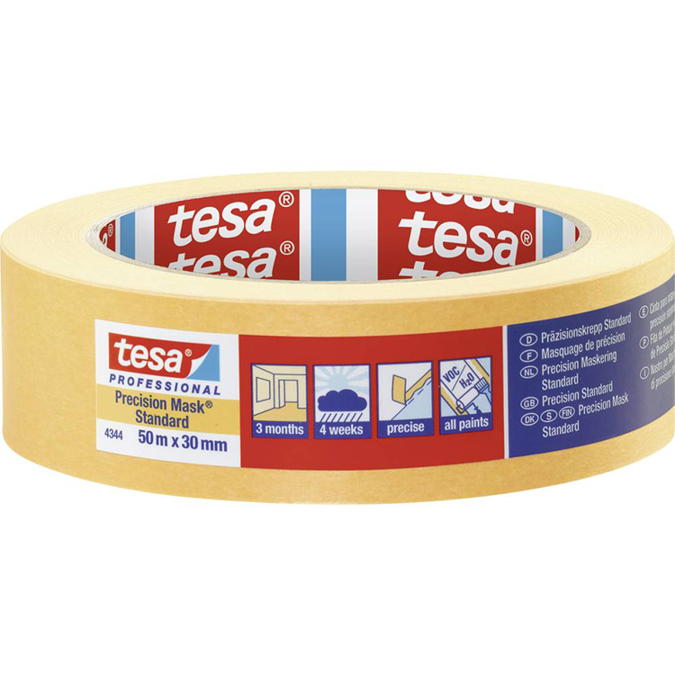 Tesa professional 1075565 - 4344 prec mask stand 50mx 30mm | 5 stuks