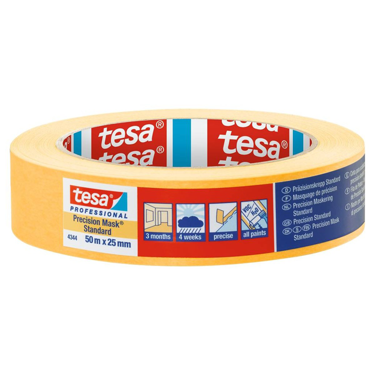 Tesa professional 1075566 - 4344 prec mask stand 50mx25mm | 6 stuks
