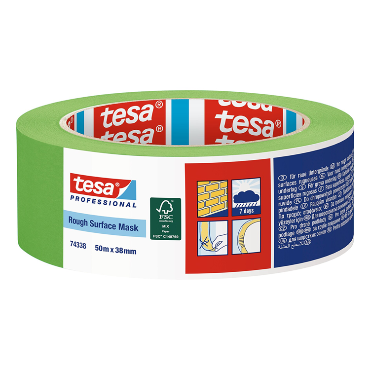 Tesa professional 1075582 - 74338 roughsurfacmask50mx36mm | 8 stuks