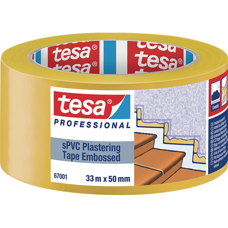 Tesa professional 1075580 - 67001 plast spvcemboss33mx50mm | 6 stuks