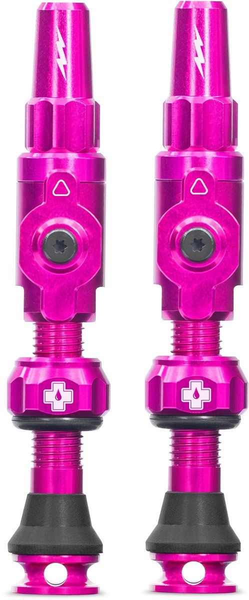 Muc-off tubeless ventiel big bore lite medium pink franse presta ventiel 35mm