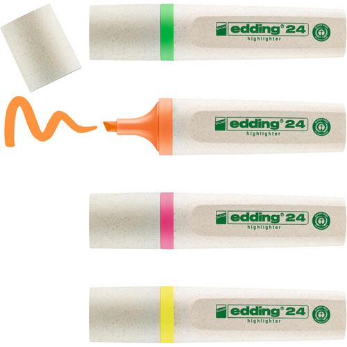 Tekstmarker edding ecoline 24 kleurenassortiment 2 - 5mm