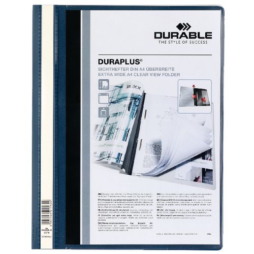 Snelhechters duraplus durable 2579 a4+ 240x311mm donkerblauw