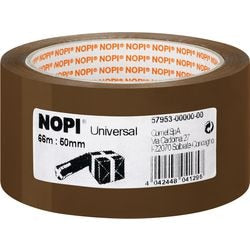 Verpakkingstape nopi universal 50mm x 6 m bruin