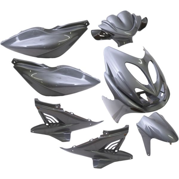 Rand Plaatset Aerox tot bj. 2014 9 delig antraciet glans