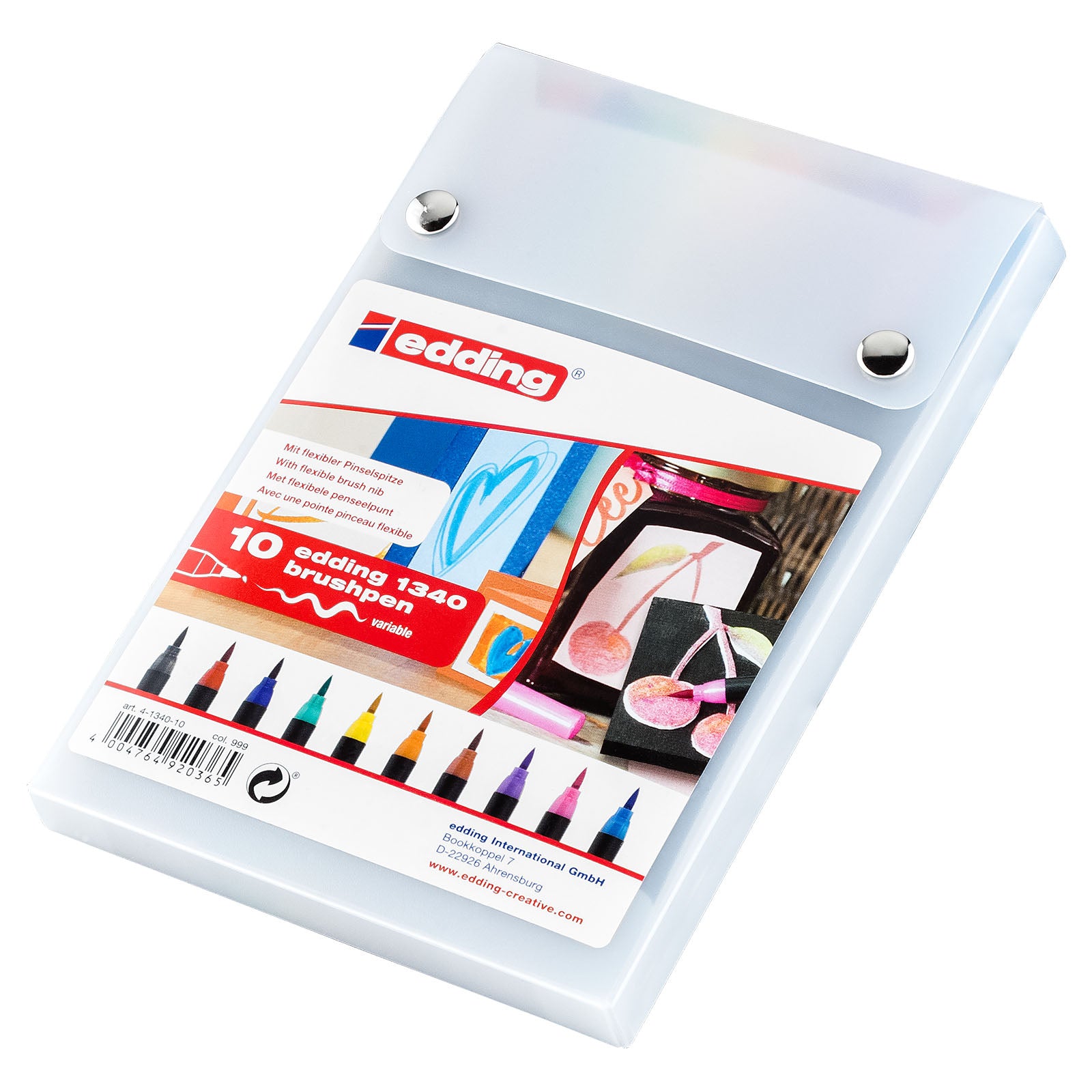 Edding 1340 • brushpen assorti 10pcs