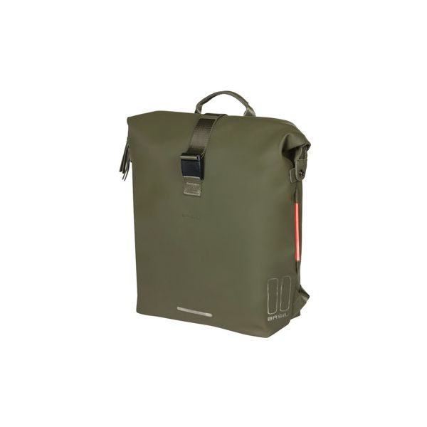 Sac à dos de vélo Basil SoHo Hook on Nordlicht 17L vert mousse