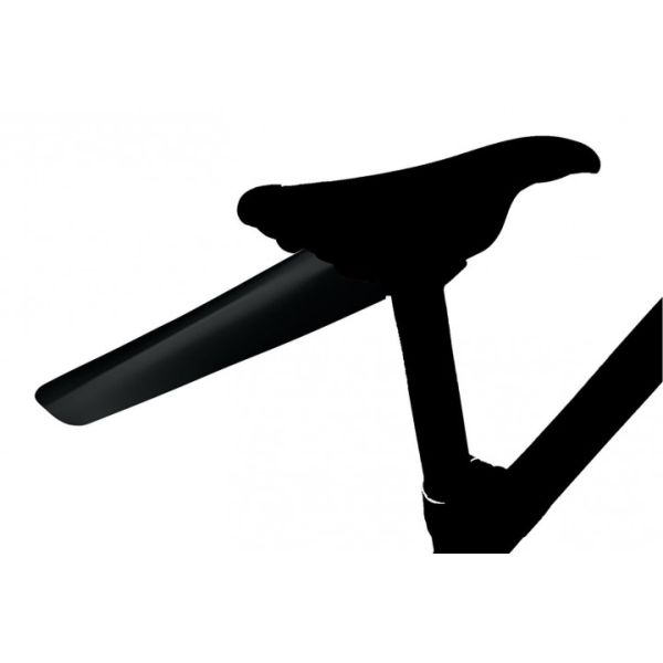 Garde-boue de selle Velox Clip-On double pli - noir