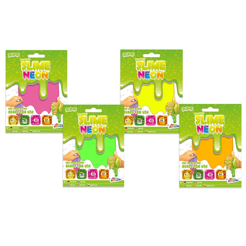 Grafix neon fluffy slime op kaart