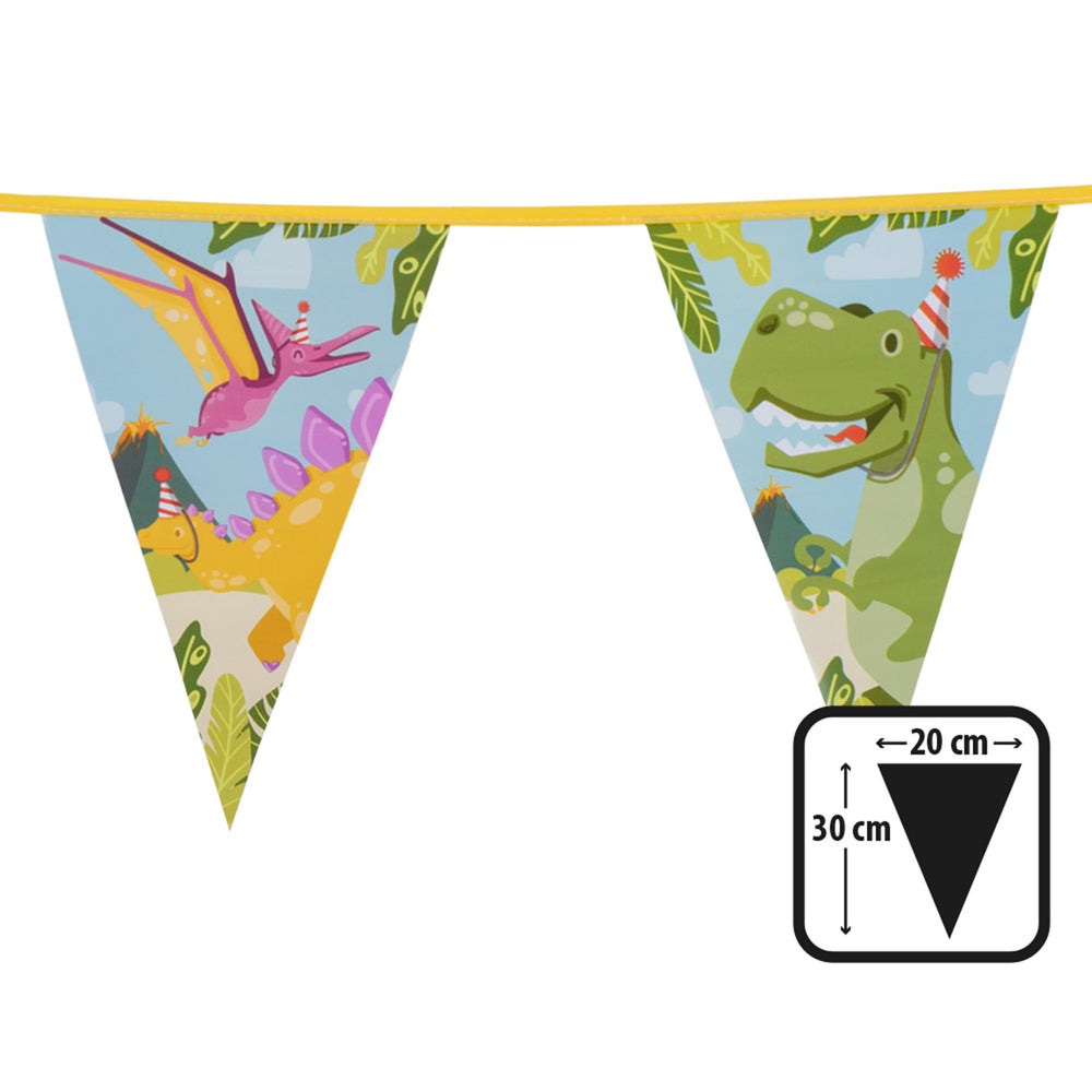 Boland vlaggenlijn dino party, 6mtr.