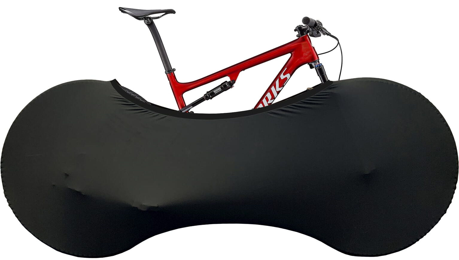 Ds covers wiel fietssok stretch-fit zwart