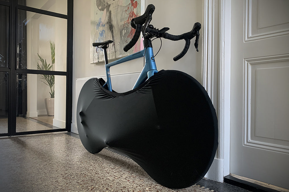 Ds covers wiel fietssok stretch-fit zwart