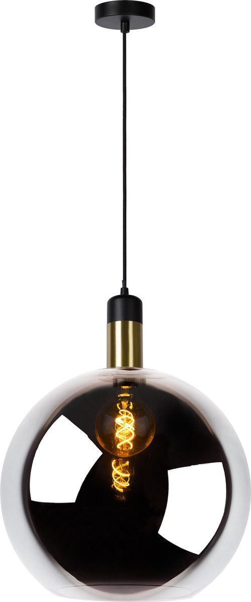 Lucide julius - hanglamp - ø 40 cm - 1xe27 - fumé