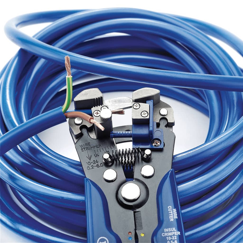 Draper gereedschap automatische draadstripper krimptang blauw 35385