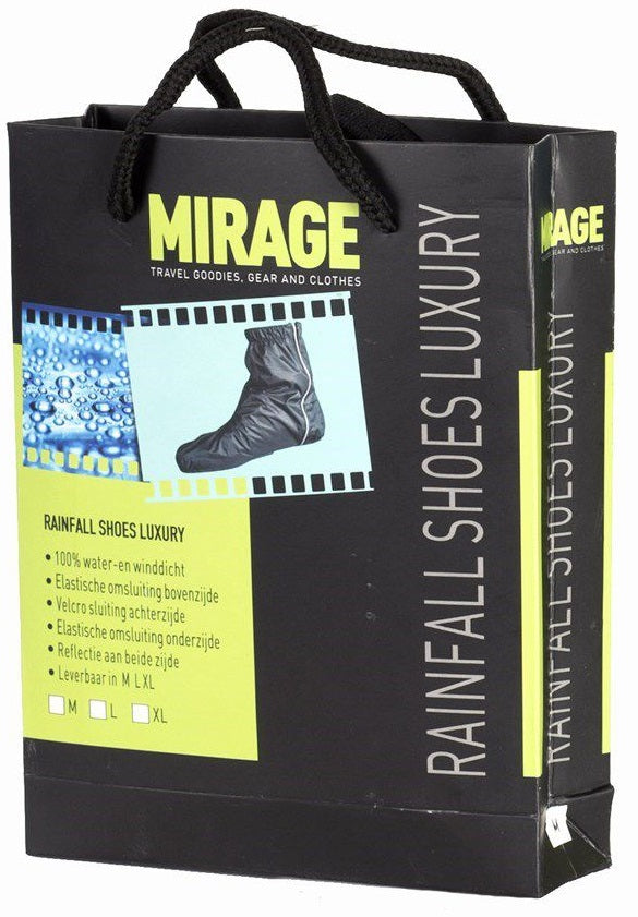 Mirage regenschoenen rainfall luxury xl - zwart