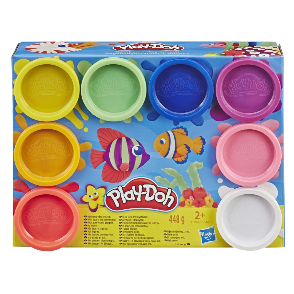 Play-doh regenboogkleuren 8 potjes klei