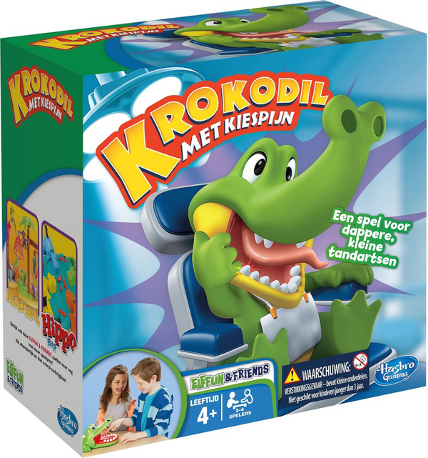 Hasbro gaming krokodil met kiespijn - actiespel - classic - gezelschapsspel