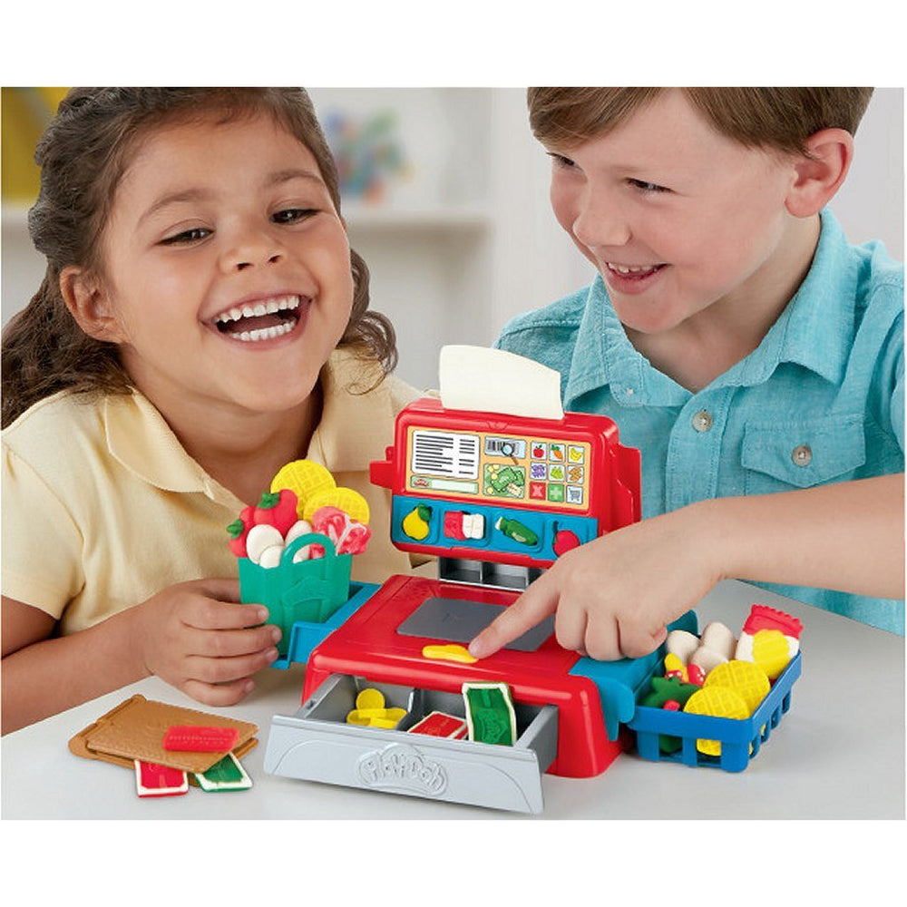 Hasbro play-doh kassa + 4 potjes klei + geluid
