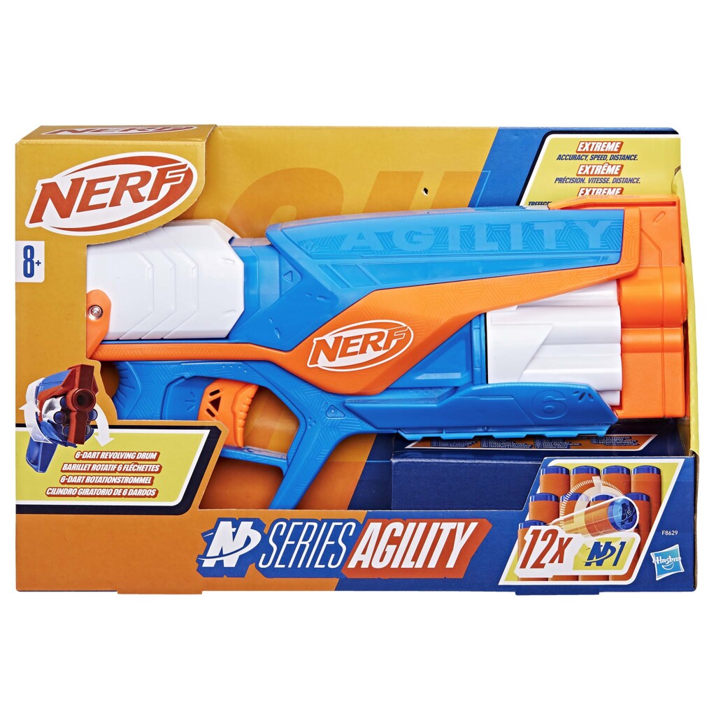 Nerf N-serie Agility Blaster + 12 darts